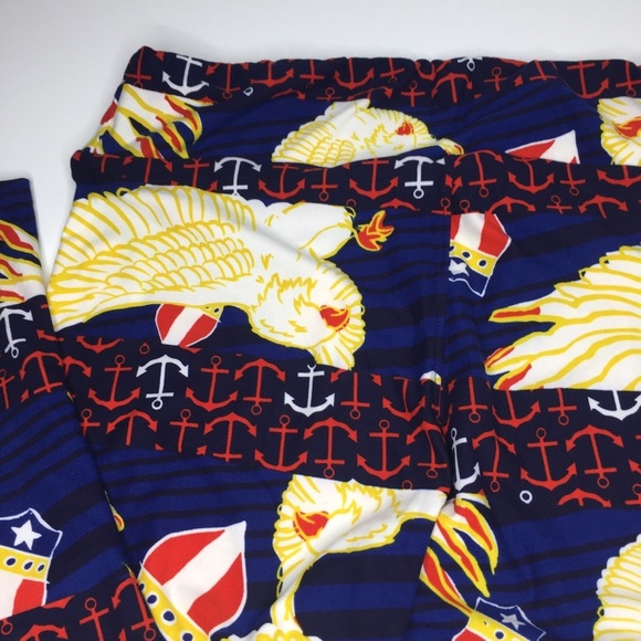 LuLaRoe NWOT T/C Americana buttery soft leggings. - Picture 4 of 8